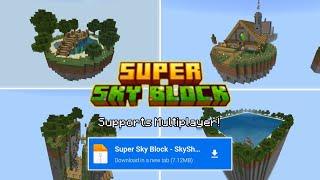 SUPER SKY BLOCK  MAP | MCBE 1.21+