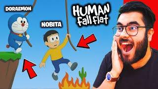  Doraemon & Nobita in Funniest Level | Human Fall Flat  | Hitesh KS