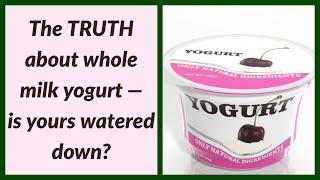 The Truth About Whole Milk Yogurt — is yours watered down?