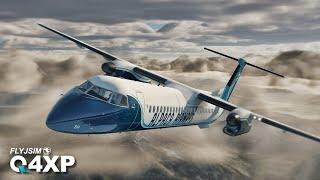 FlyJSim Dash 8-400 flown by Real 737 Pilot | North Norway Ops