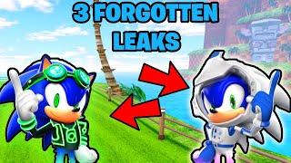 3 FORGOTTEN LEAKS In Sonic Speed Simulator!