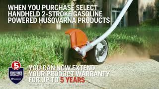 Husqvarna Warranty Can Be Extended To 5 Years!