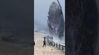 the appearance of a giant whale on the beach #bigwhale