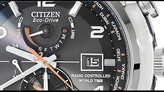 Citizen Men's AT9010-52E World Time A.T Stainless Steel Eco-Drive Watch