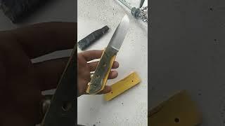 knife making for beginners: Making a knife from a file sneak peek #shorts