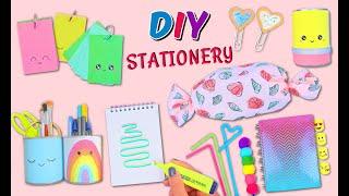 10 DIY STATIONERY IDEAS - SCHOOL SUPPLIES YOU WILL LOVE - Notebook, Stickers, Pencil Case