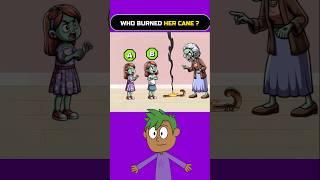 Who burned her cane ? #puzzle #brainteaser #quiz #logicpuzzle #mystery #logicpuzzle #riddle