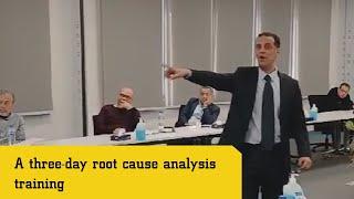 A three-day root cause analysis training.