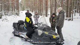 В парке «Марий Чодра» задержали несовершеннолетнюю девушку на снегоходе