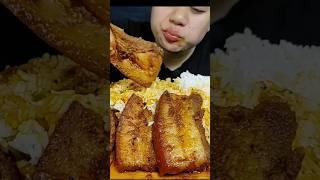 Extremely Fatty Pork curry #mukbang #asmr #eatingshow #pork #porkbelly #porkribs #eating