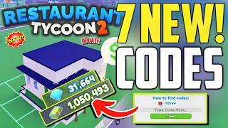 ️UPDATE!CODES️RESTAURANT TYCOON 2 ROBLOX CODES 2024 - RESTAURANT TYCOON 2 CODES