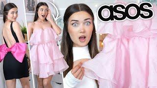 TRYING ON VERY EXTRA DRESSES FROM ASOS!