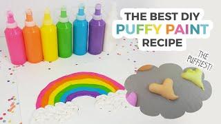 The BEST DIY Puffy Paint Recipe (Dries SUPER Puffy!)