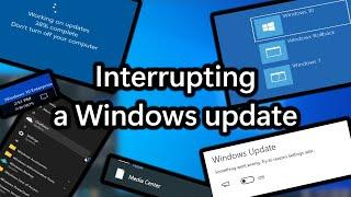 Interrupting a Windows Update