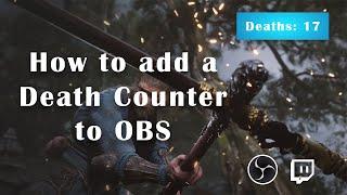 The EASIEST option for DEATH COUNTER in OBS