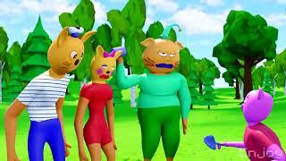 Три Кошака и Наглая Свинья 3D пародия ️REVERSE️ Three Cats and Insolent Pig 3D parody ️REVERSE️