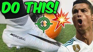 How To Shoot CR7 Freekicks Like Ronaldo! With Knuckleball Battle