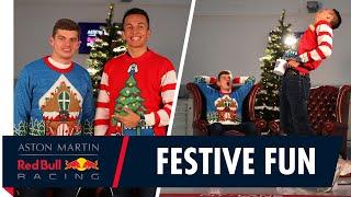 Festive Fun | Max Verstappen and Alex Albon Share Gifts And Jokes