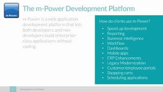 Introduction to the m-Power Development Platform