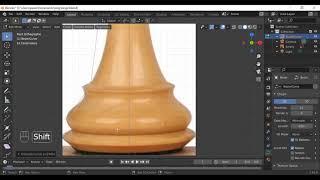 Blender. Моделирование шахматного короля