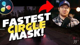 EASIEST Circle CROP or MASK! Perfect for Webcams and Gaming - Davinci Resolve 17