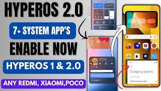 HyperOS 2.0 Top 7+ Very Unique Features/Animation With Ai & Enable Now in Any Redmi, Xiaomi, POCO,