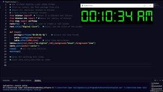 How to make a clock using python || Python projects || Make a Clock using Python ||  Python Code