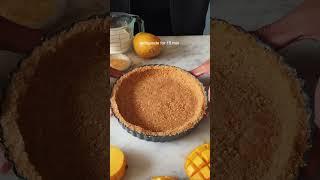 *NO OVEN & EGGLESS* MANGO CUSTARD TART #shorts