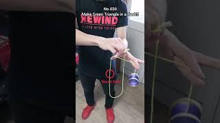 [No.020]🪀Today's Yo-Yo Trick & Tutorial : Make Green Triangle in a flash #yoyo #yoyotricks #ヨーヨー