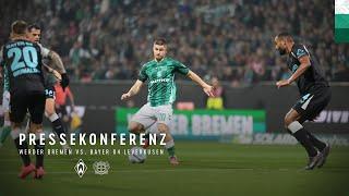 SV Werder Bremen – Bayer 04 Leverkusen 2:2 | Pressekonferenz | SV Werder Bremen