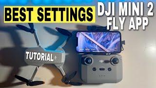 DJI MINI 2 | THE BEST DJI FLY APP SETTINGS