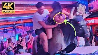 Insane while Riding the bull Mechanical Bullriding Benidorm