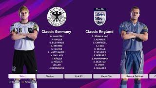 classic England vs classic Germany pes 2020 (PS4)