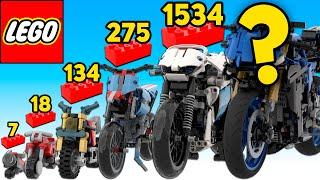 LEGO Motorcycles in Different Scales - Comparison