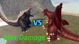 GODZILLA ULTIMA VS DESTOROYAH! Max Damage! - Kaiju Universe/ROBLOX.