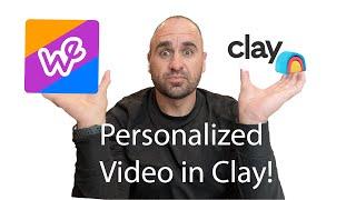 Weezly review and tutorial | Using it within Clay to send personalized video and book more meetings!