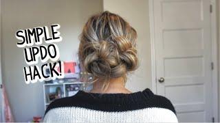 EASIER THAN IT LOOKS EVERYDAY UPDO! For Short, Medium, and Long Hair!