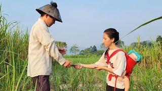 17 year old single mother with her savings to buy land and build a house near a water source || Ly