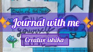 blue journal|blue journalwith homemade supplies|#journal#blue #journalwithme #journalistsai