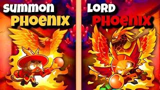 What is the Crosspath for Wizard Lord Phoenix in Bloons TD Battles 2