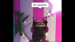 Clara the capybara || adopt me skit (roblox)