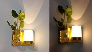 diy Living room wall decoration lamp from pvc pipe