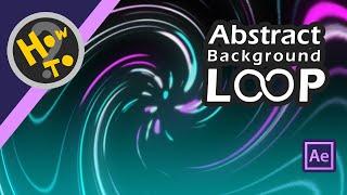 Neon Lines Abstract Looping Background | After Effects Tutorial