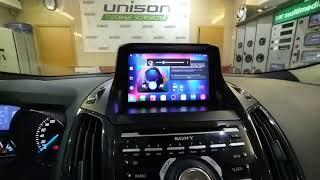 FORD KUGA 2 Установка Магнитолы UNISON A400 . КАМЕРА НАВИГАТОР