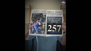 A Remarkable Feat | Highest Ever Score In IPL For DC | Delhi Capitals