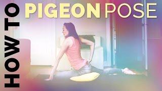 How To Do Pigeon Pose In Yoga + Avoid Knee Pain (Eka Pada Raja Kapotasana Hip Stretch)