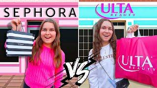 SEPHORA  vs ULTA  $250 SHOPPING CHALLENGE (which is better)