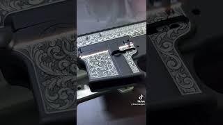 AR-15 engraving. Beautiful scroll work design