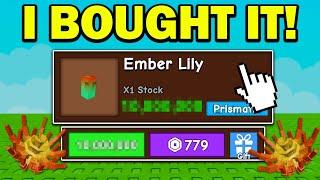 BUYING EMBER LILY SEED in Grow a Garden ROBLOX
