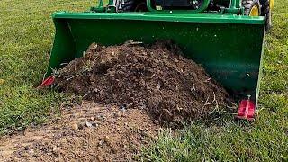 Excess Soil Removal HACK - No DIGGING Into Sod, Overseeding Trenches